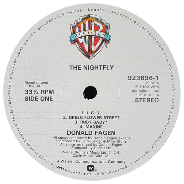 Donald Fagen : The Nightfly (LP, Album)