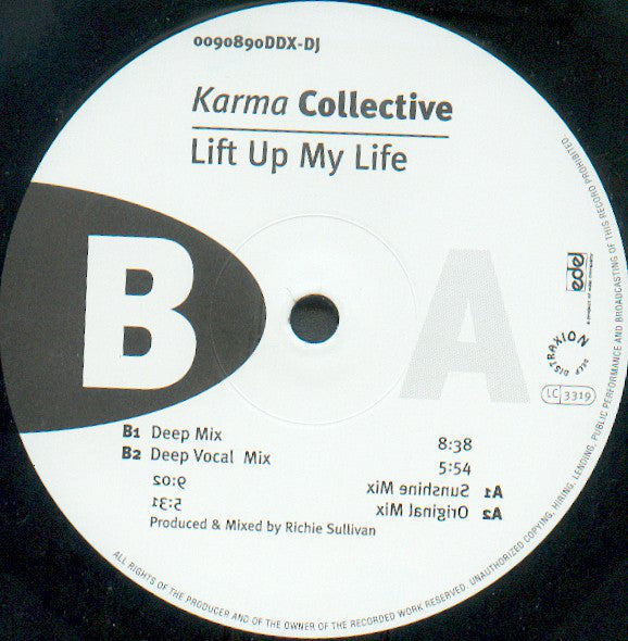 Karma Collective : Lift Up My Life (2x12", Promo)