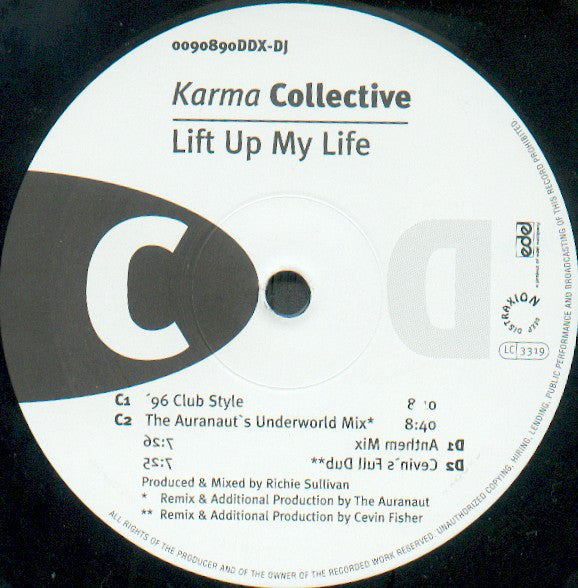 Karma Collective : Lift Up My Life (2x12", Promo)