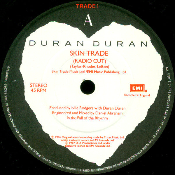 Duran Duran : Skin Trade (7", Single)