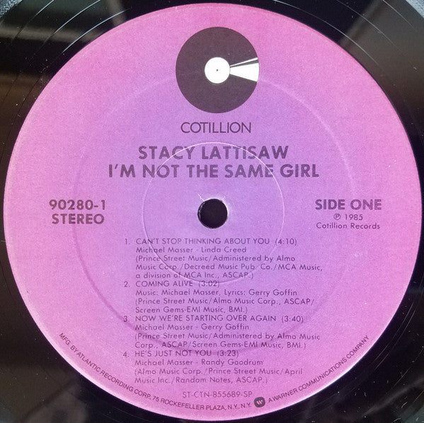 Stacy Lattisaw : I'm Not The Same Girl (LP, Album)
