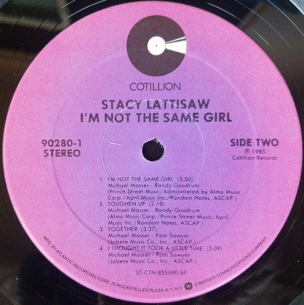 Stacy Lattisaw : I'm Not The Same Girl (LP, Album)