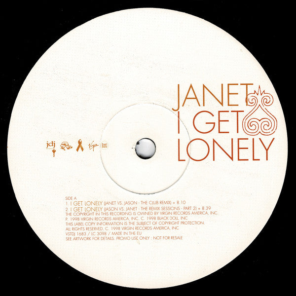 Janet Jackson : I Get Lonely (12", Promo)