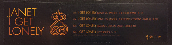 Janet Jackson : I Get Lonely (12", Promo)