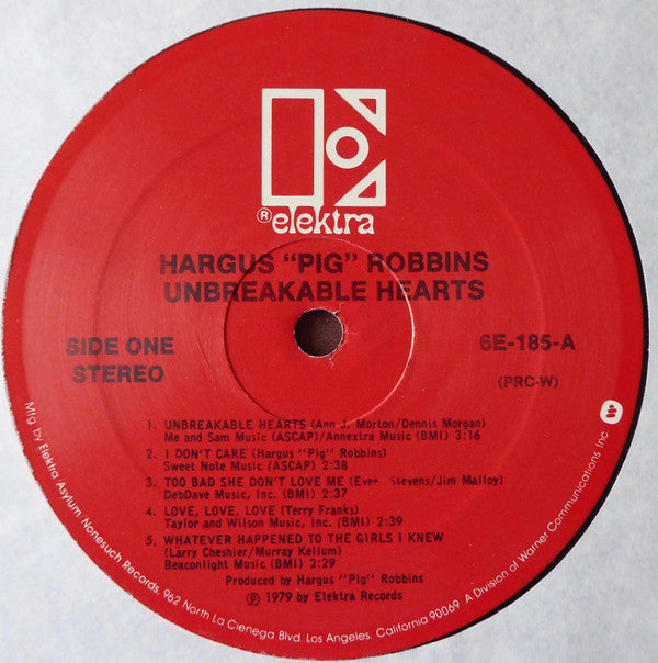 Hargus Robbins : Unbreakable Hearts (LP)