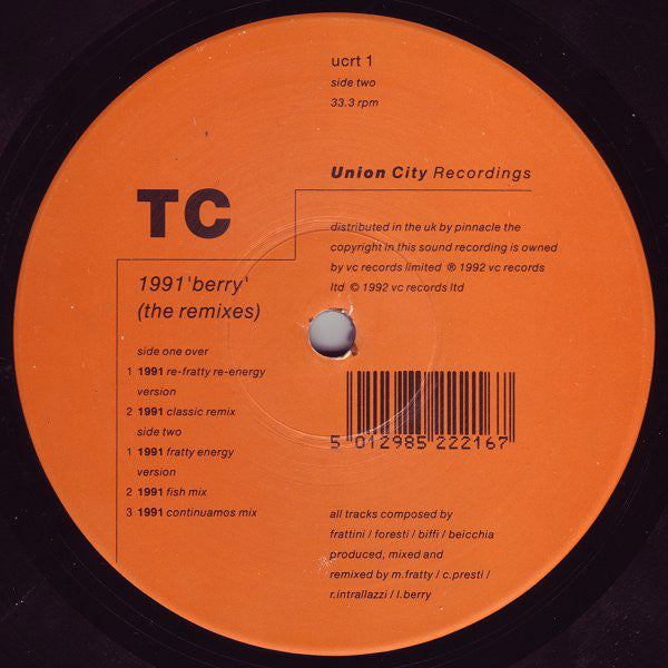 TC (4) : 1991 'Berry' (The Remixes) (12")