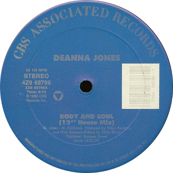 Deanna Jones : Body And Soul (12")