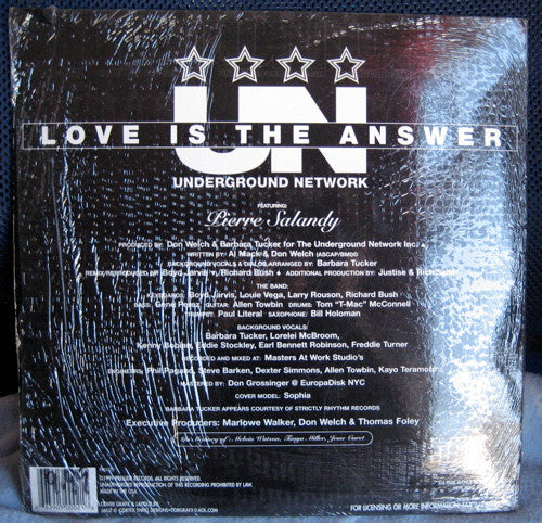 The Underground Network Featuring Pierre Salandy : Love Is The Answer (2x12")