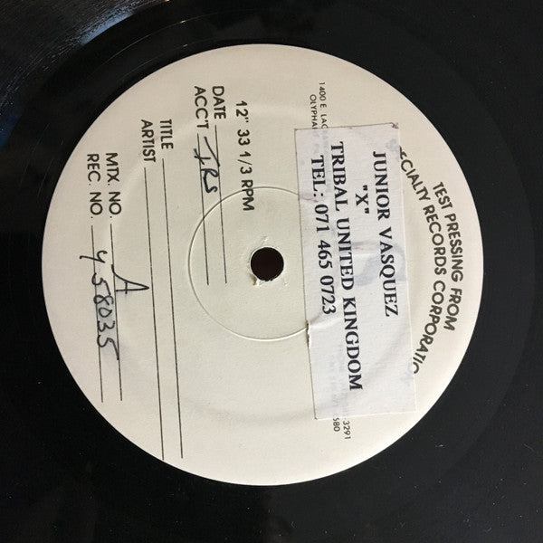 Junior Vasquez : X (12", TP, Sti)