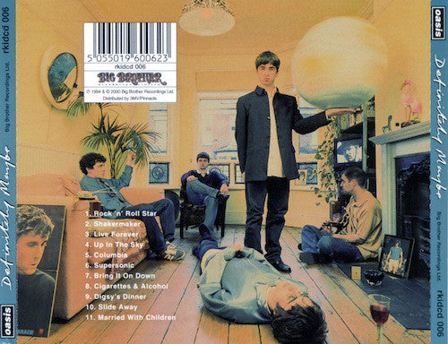 Oasis (2) : Definitely Maybe (CD, Album, RE, RP)