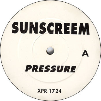 Sunscreem : Pressure (12", Single, Promo)