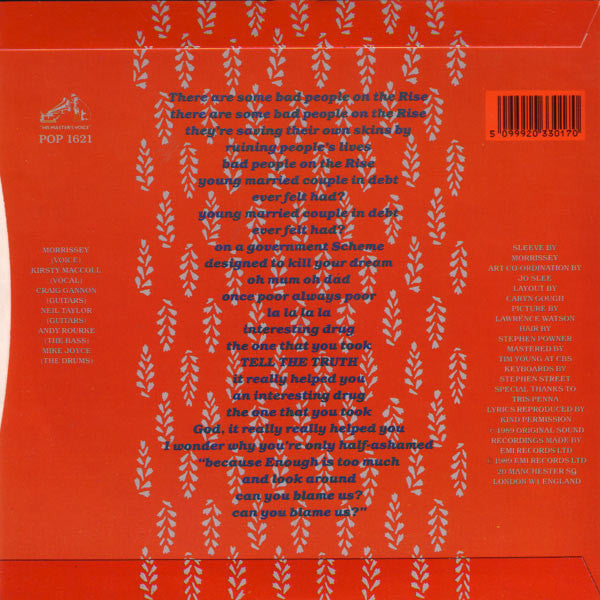 Morrissey : Interesting Drug (7", Single)