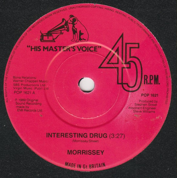 Morrissey : Interesting Drug (7", Single)