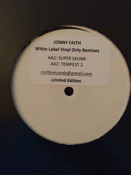 Jonny Faith : White Label Vinyl Only Remixes (12")