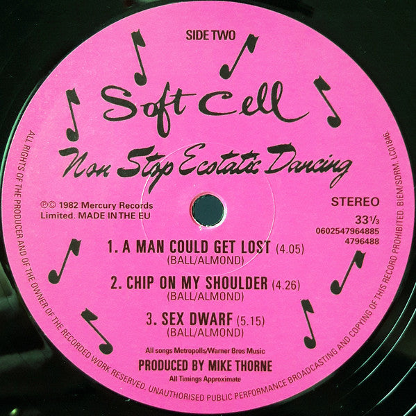 Soft Cell : Non Stop Ecstatic Dancing (LP, Album, RE)