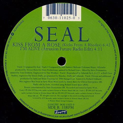 Seal : I'm Alive (Sasha & B.T.'s Remix) (12")