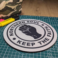 Northern Soul “Keep the Faith” Round Mouse Pad – Mod & Soul Desk Mat