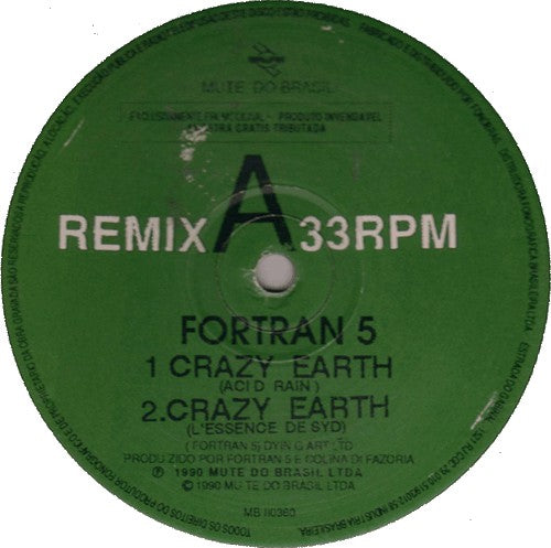 Fortran 5 : Crazy Earth (12", Promo)