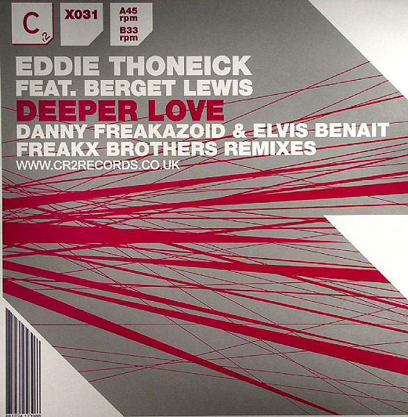 Eddie Thoneick Feat. Berget Lewis : Deeper Love (12")
