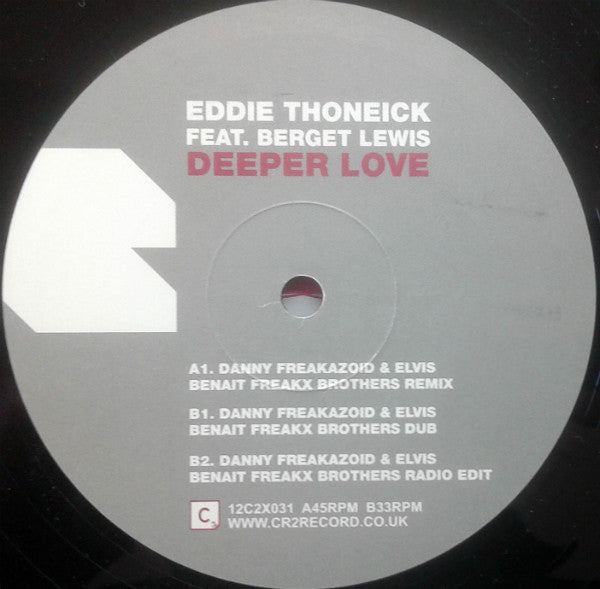Eddie Thoneick Feat. Berget Lewis : Deeper Love (12")