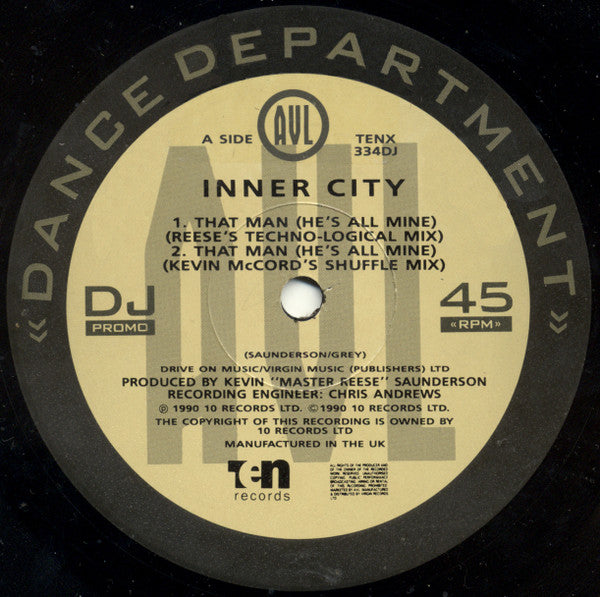 Inner City : That Man (He's All Mine) (12", Promo)