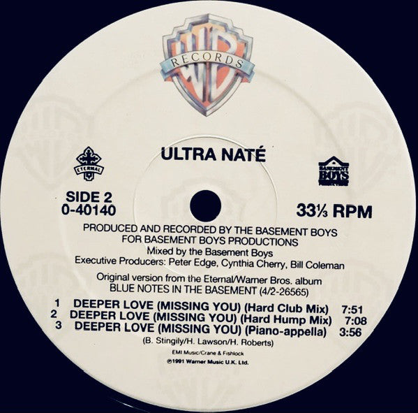 Ultra Naté : Deeper Love (Missing You) (12", Maxi)