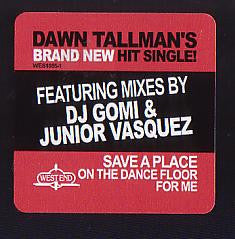 Dawn Tallman : Save A Place On The Dance Floor For Me (12")