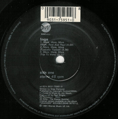 Inga* : More, More, More (12", Maxi)