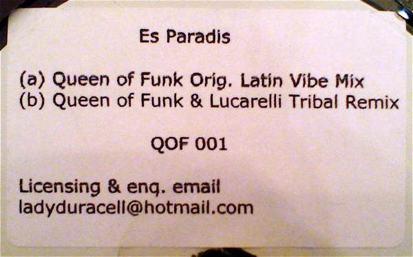 Queen Of Funk : Es Paradis (12", TP, W/Lbl)