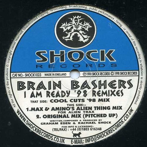 Brain Bashers : I Am Ready ('98 Remixes) (12", Single)