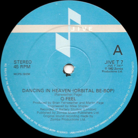 Q-Feel : Dancing In Heaven (Orbital Be-Bop) (12")