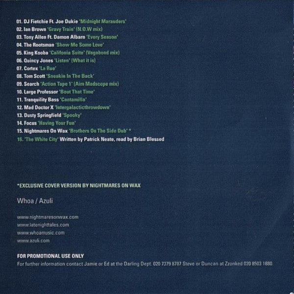 Nightmares On Wax : LateNightTales (CD, Comp, Mixed, Promo)
