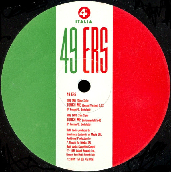 49ers : Touch Me (Sexual Version) (12")