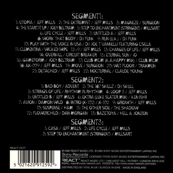 Jeff Mills : Live At The Liquid Room - Tokyo (CD, Mixed)