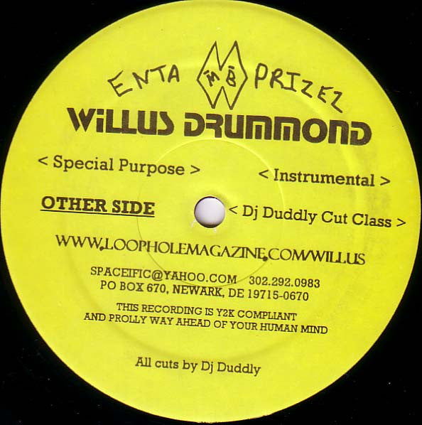 Willus Drummond : Evacuate Tha Planet (12")