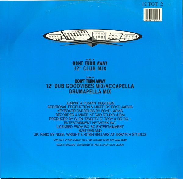 Private House : Don't  Turn Away UK R/Mixx (12")