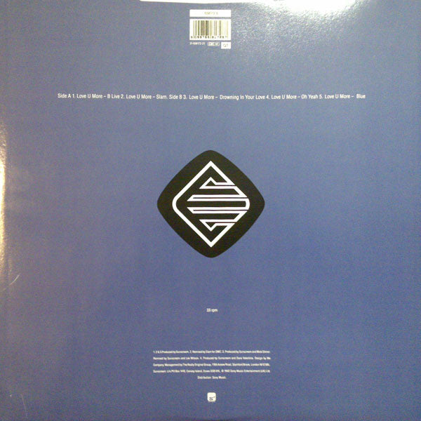 Sunscreem : Love U More (Remixes) (12", Single)