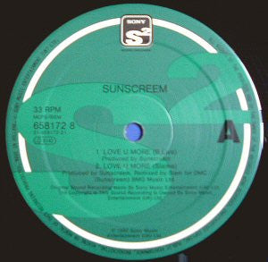 Sunscreem : Love U More (Remixes) (12", Single)