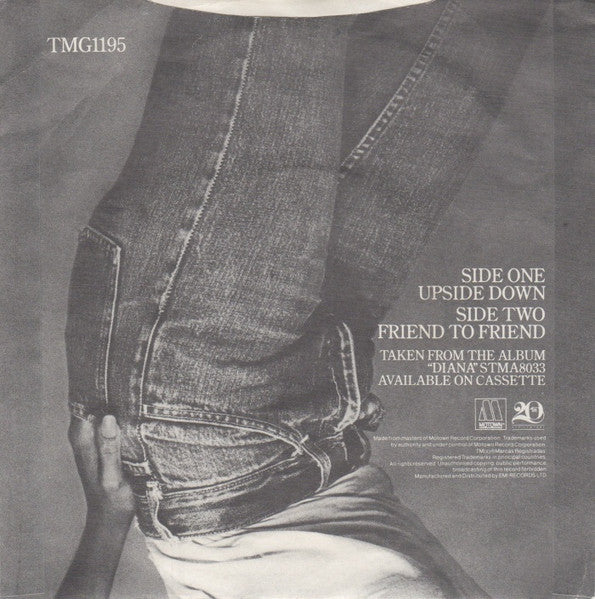 Diana Ross : Upside Down (7", Single, Sol)
