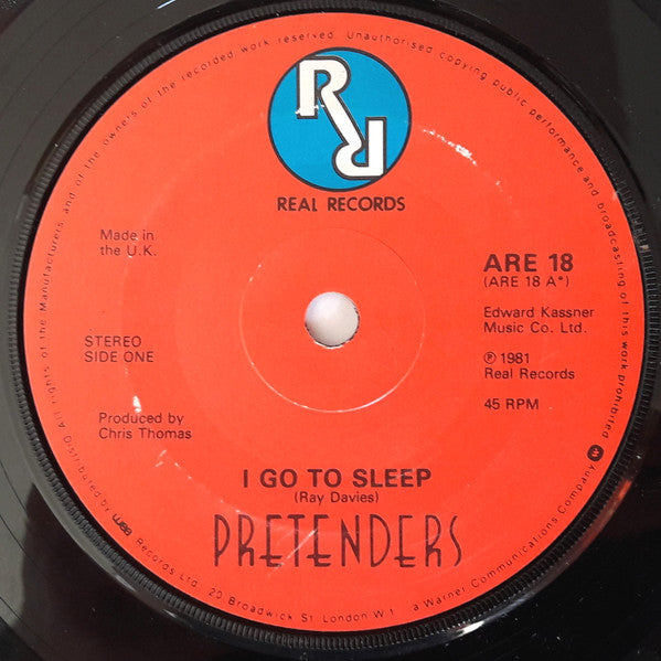 Pretenders* : I Go To Sleep (7", Single)