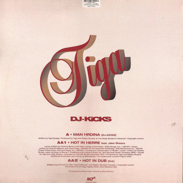 Tiga : DJ-Kicks - Man Hrdina ● Hot In Herre  (12", EP)