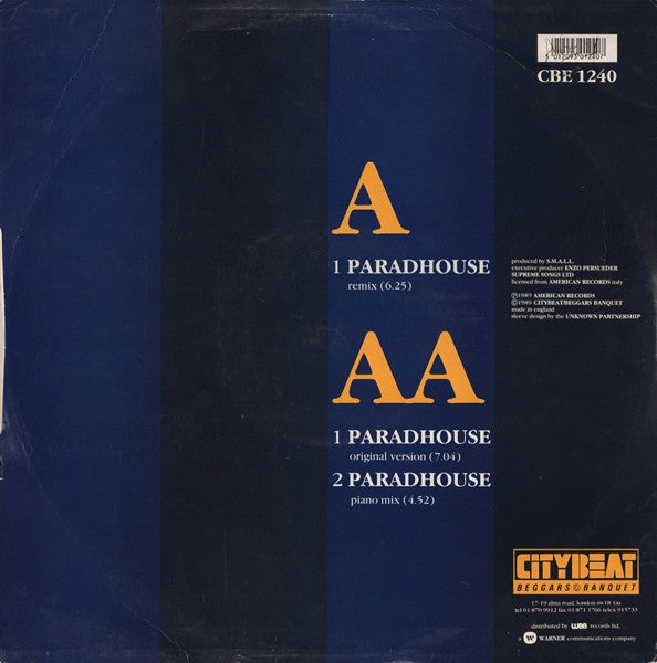Koxo' Club Band : Paradhouse (Me Gusta) (12")