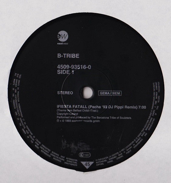 B-Tribe : ¡ Fiesta Fatal ! (12")