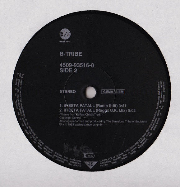 B-Tribe : ¡ Fiesta Fatal ! (12")