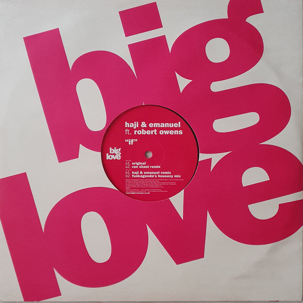 Haji & Emanuel Ft. Robert Owens : If (12", Single)