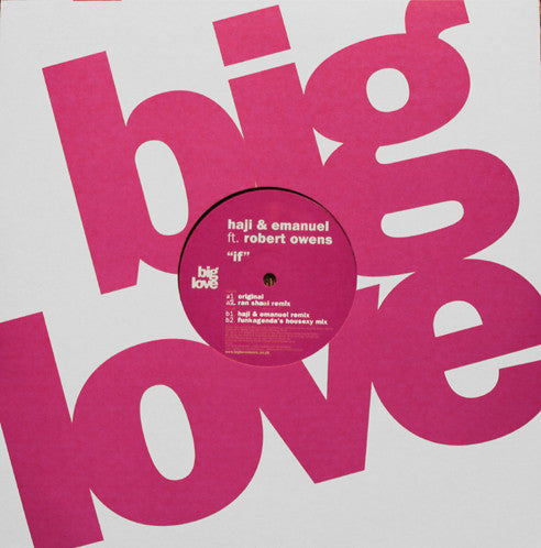 Haji & Emanuel Ft. Robert Owens : If (12", Single)