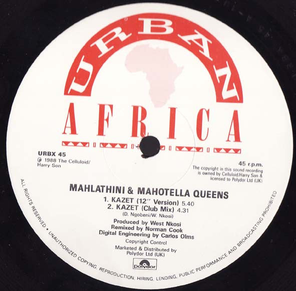 Mahlathini And The Mahotella Queens : Kazet (12")