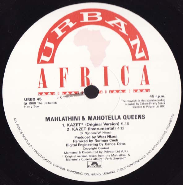 Mahlathini And The Mahotella Queens : Kazet (12")