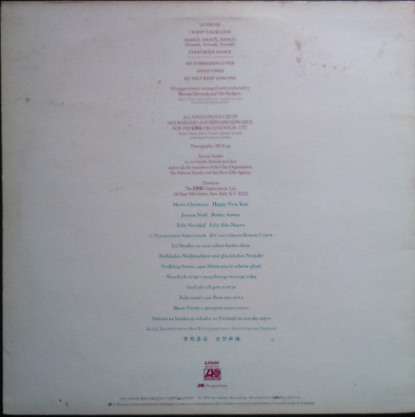 Chic : Les Plus Grands Succes De Chic = Chic's Greatest Hits (LP, Comp)