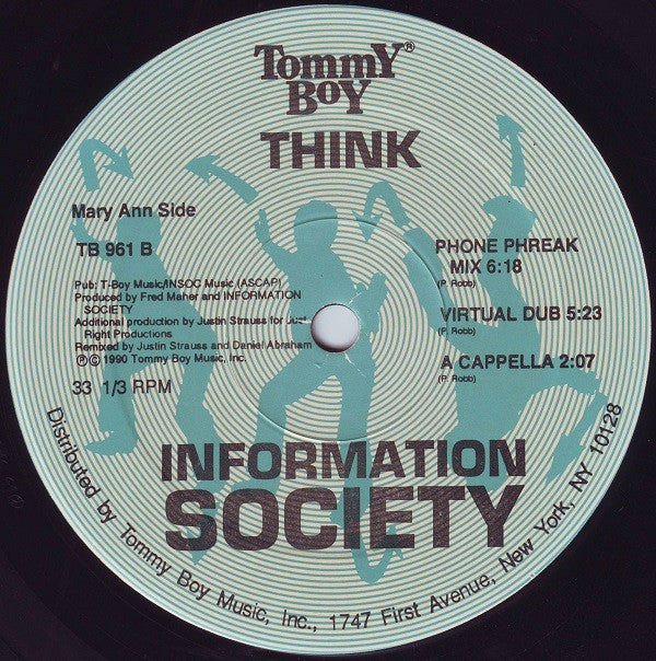 Information Society : Think (12", Single)
